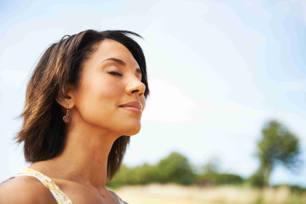 woman nature trauma therapy
