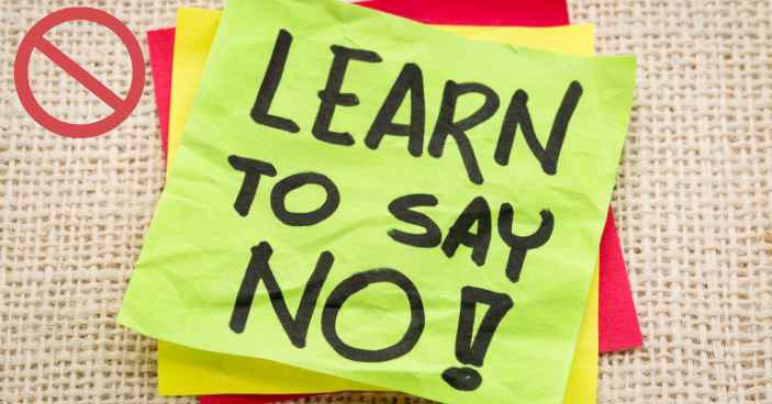 how to say no